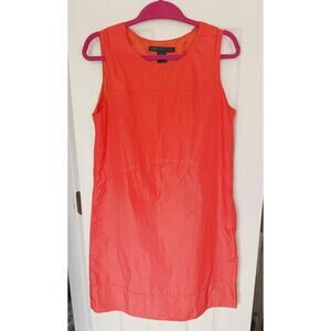 Marc by Marc Jacobs scoop neck mini shift dress orange career bold Size Small